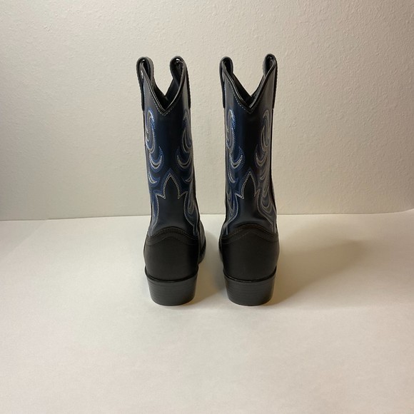 Smokey‎ Mountain Boots Monterey Brown Navy Western Cowboy Size 4.5 - Picture 6 of 9